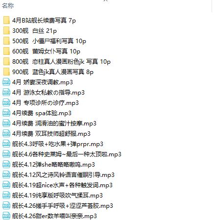 asmr合集 aki秋水 21年4月B战舰长续费音频和写真 【312M】-ACG宝库