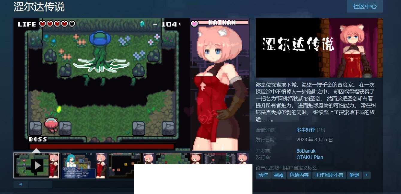 图片[2]-【像素ACT/中文/全动态】涩尔达传说 Erozld Ver1.2.5 STEAM官方中文版【新作/260M】-ACG宝库