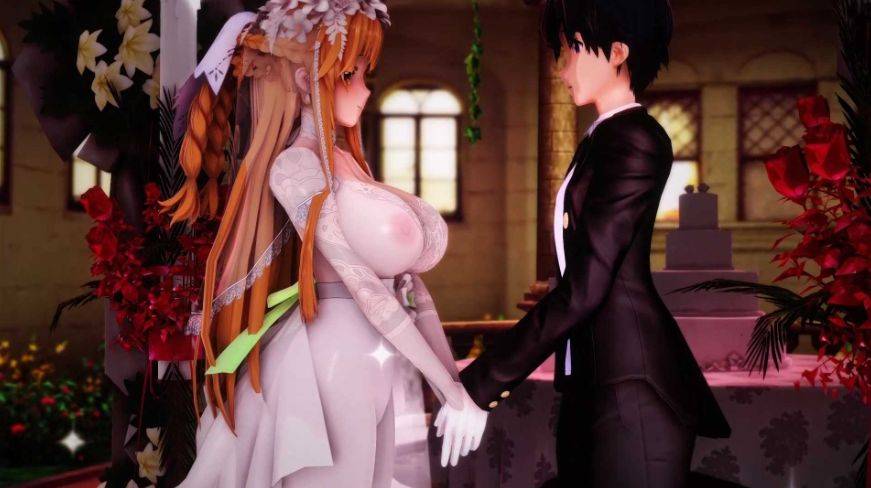 【MMD/Lanzfh/纯啪】刀剑神域：NTR~亚丝娜x直叶婚礼偷情 无水印版【1.06g/1080p/百度】[1687post]-ACG宝库