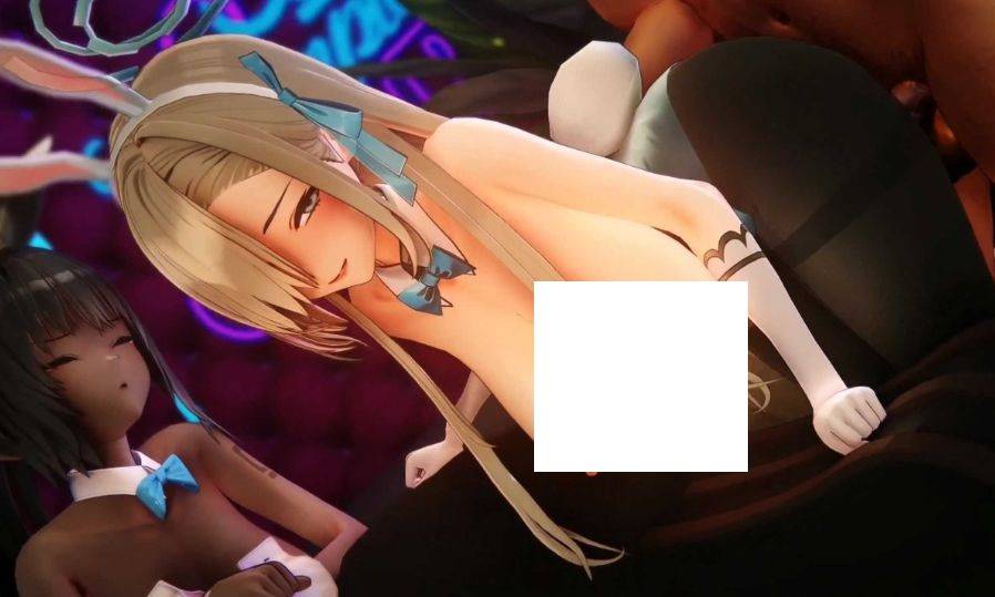 【MMD/Fearess/纯啪】蔚蓝档案NTR~媚黑兔女郎黑丝花凛/明日奈【549m/2K/百度】[1732post]-ACG宝库