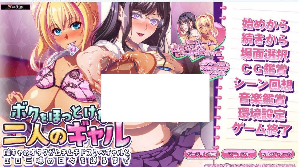 [PC-ADV游戏] 【拔作ADV/汉化】两个无法忽视我的辣妹 ～宅男和丰满好色辣妹度过充满情色的日子～/ボクをほっとけない二人のギャル ～ AI汉化版【4G】[hushi]-ACG宝库