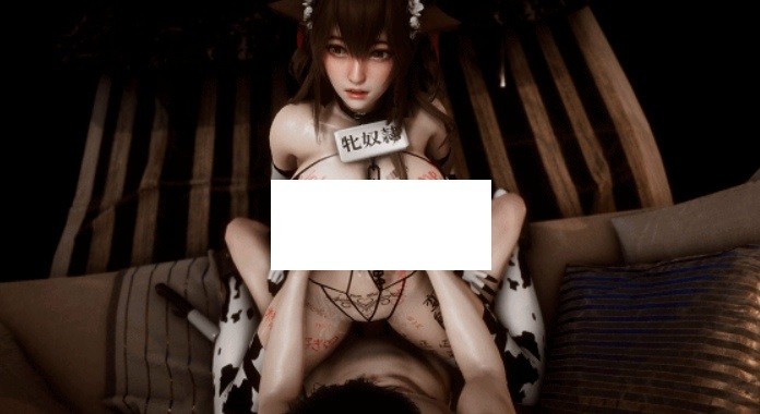 图片[2]-[3D/无修/CV] Elarbaby：D1+2 性感御姐情趣母牛装黑色巨根激情爆肏 [1.2G/BD][ELARd1+2]-ACG宝库