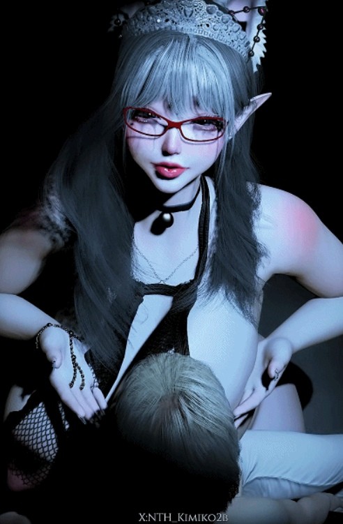 [3D/小马大车/VAM] NTH_kimiko2B：S13 极品爆乳御姐情趣皮衣诱惑上位骑乘榨精 [3.5G/BD][NTHKs13]-ACG宝库