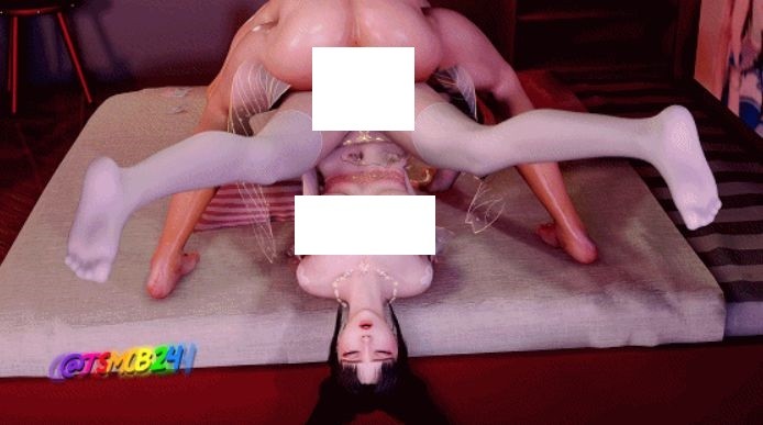 图片[4]-[3D/动态/VAM] 天使没翅膀：赵灵儿 Pokedance 清纯白丝双马尾少女高难度倒插粉嫩蜜穴 [1.3G/BD][TSzlepoke]-ACG宝库