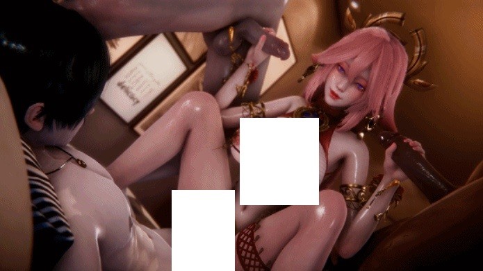 [3D/NTR/CV] Elarbaby：D4-八重神子 性感御姐3P激情爆肏中出 [1.6G/BD][ELARd4]-ACG宝库