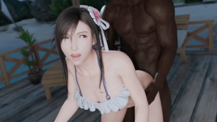 [3D/无修/CV] adobostan 2月新作：穗乃果+蒂法 性感女神黑色巨根后入爆肏 [618M/BD][adobostan 2502]-ACG宝库