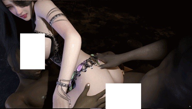 图片[2]-[3D/动态/VAM] fengying：‎巧克力夹心 性感黑丝御姐黑色巨根3P激情爆肏中出 [2G/BD][FYqkljx]-ACG宝库