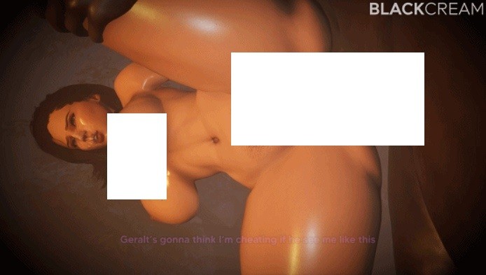图片[2]-[3D/夫目前犯/NTR] BlackCream：Yennefer X BBC 叶奈法 性感女友在熟睡男友傍被黑人队友侵犯中出 [2.3G/BD][BCyennefer]-ACG宝库