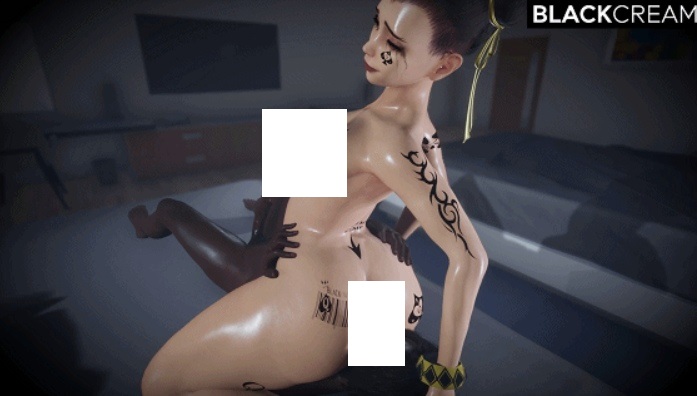 图片[2]-[3D/无修/NTR] BlackCream：Chun-Li X BBC 春丽 媚黑女友在黑人学员的巨根下逐渐堕落 [2.9G/BD][BCcl]-ACG宝库