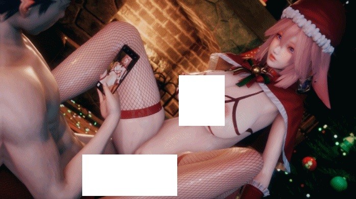 图片[2]-[3D/无修/CV] Elarbaby：D46 八重神子 性感圣诞女郎激情爆肏中出 [2.3G/BD][ELARd46]-ACG宝库