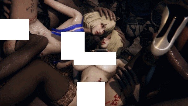 图片[3]-[3D/无修/CV] Elarbaby：D37 忍野忍&爱尔奎特 金发巨乳姐妹花陷入无尽轮奸地狱 [2.5G/BD][ELARd37]-ACG宝库