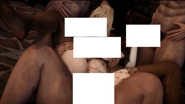 图片[4]-[3D/无修/CV] Elarbaby：D37 忍野忍&爱尔奎特 金发巨乳姐妹花陷入无尽轮奸地狱 [2.5G/BD][ELARd37]-ACG宝库