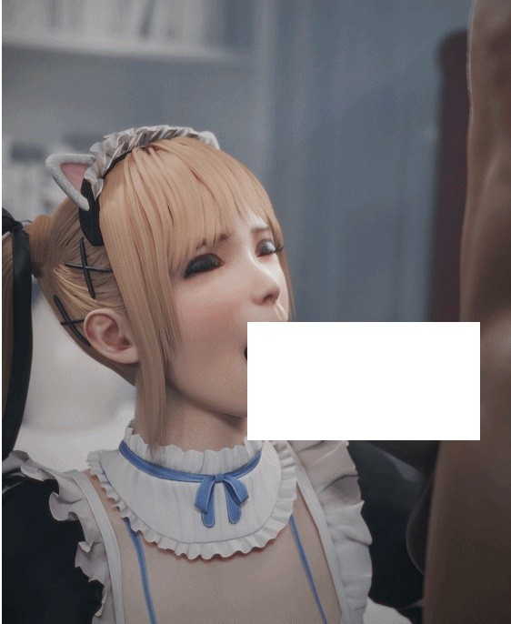 [3D/无修/CV] lewdgazer 5月新作：玛莉萝丝 性感女神女仆装口交侍奉颜射吞精 [654M/BD][lewdgazer 2505]-ACG宝库