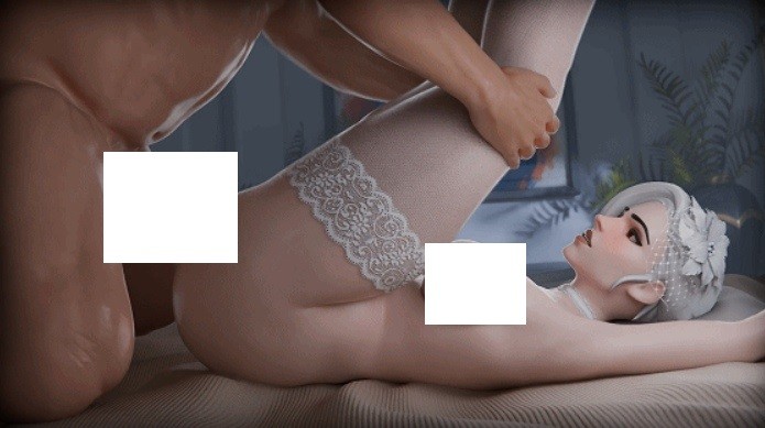图片[4]-[3D/NTR/CV] aphy3d 5月新作：天使+朱诺+艾什 性感白丝花嫁黑色巨根激情爆肏 [182M/BD][aphy3d 2505]-ACG宝库