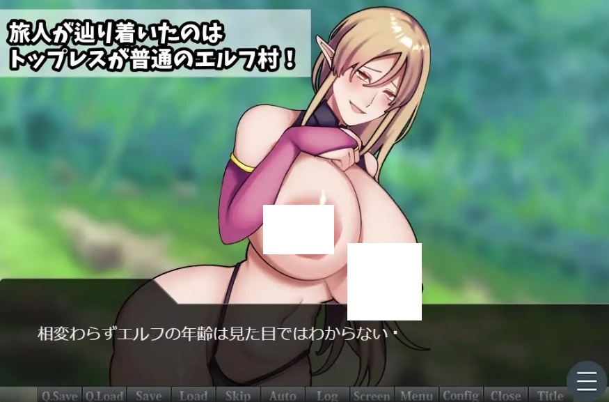 图片[2]-[PC-RPG游戏] 【RPG/汉化】无上装精灵姐姐的村庄/トップレスエルフおねえさんのむら AI汉化版【500M】[wushangzhuang]-ACG宝库