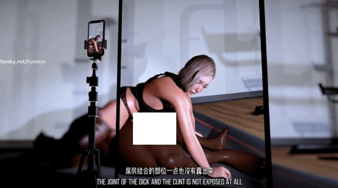 图片[3]-[3D/隐奸/NTR] Fyronyx 8月新作：梦游2 黑丝爆乳人妻瑜伽直播中被健身教练侵犯中出 [中配/中字] [834M/BD][FYRmy2]-ACG宝库