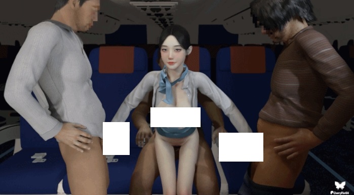 [3D/动态/VAM] CherryPie404 7月新作：low-cost airline 极品空姐贴身侍奉榨精 [2.5G/BD][CP 2507]-ACG宝库
