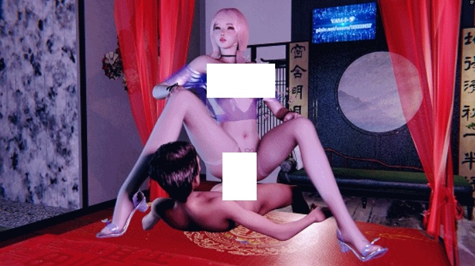 图片[4]-[3D/动态/VAM] 小梦：Mengmeng 性感御姐M腿骑乘榨精 [1.2G/BD][XMmm19]-ACG宝库