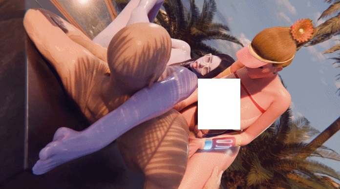 图片[3]-[3D/无修/CV] TR Sensual Studio 7月新作：Lifeguard 黑百合&D.Va 性感姐妹花激情双飞 [2.5G/BD][TR Sensual 2507]-ACG宝库