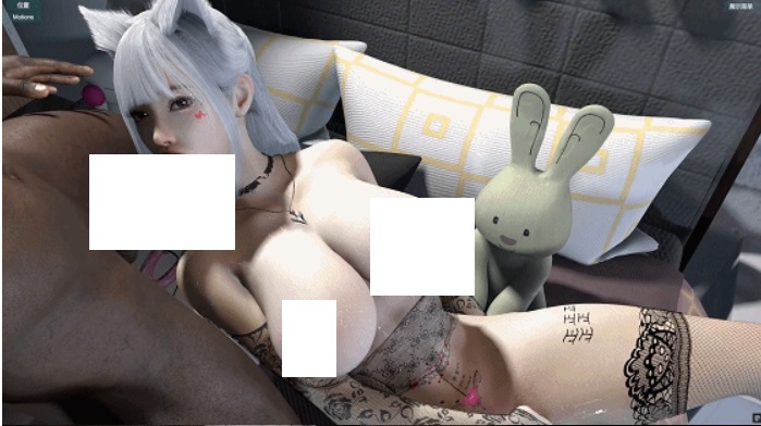 [3D/动态/VAM] fengying：‎‎白发兽耳娘2V 性感黑丝御姐黑色巨根激情爆肏中出 [3.8G/BD][FYbm2v]-ACG宝库
