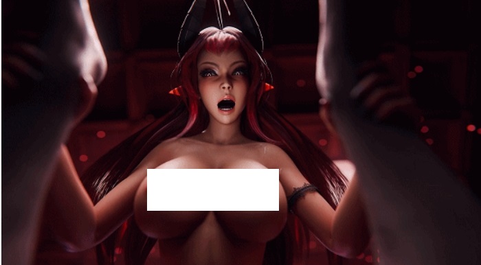 图片[4]-[3D/无修/CV] Magikal3D 10月新作：黑皇后+蕾娜+魅魔 性感黑丝御姐强制腿交骑乘榨精 [3.7G/BD][Magikal3D 2510]-ACG宝库