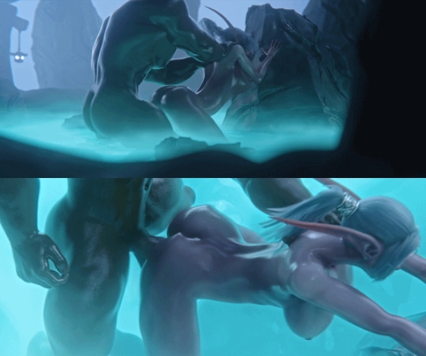 [3D/无修/CV] Nagoonimation 11月新作：Moonwell Encounter 高挑巨乳精灵被兽人后入侵犯爆肏 [966M/BD][Nagoonimation 2511]-ACG宝库