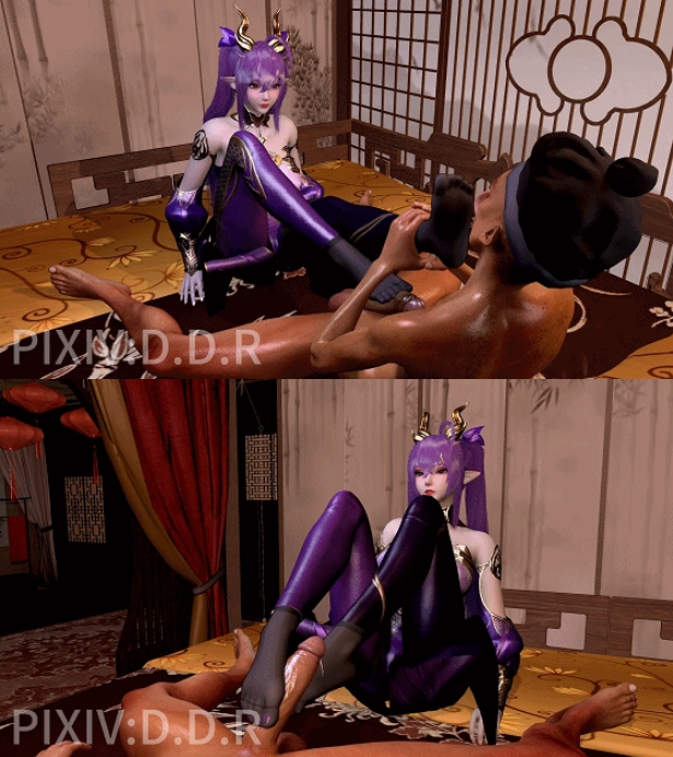 图片[2]-[3D/动态/VAM] D.D.R：紫妍 性感美少女黑丝美脚足交榨精 [1.2G/BD][DDRzy]-ACG宝库