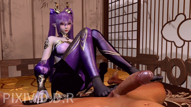 图片[3]-[3D/动态/VAM] D.D.R：紫妍 性感美少女黑丝美脚足交榨精 [1.2G/BD][DDRzy]-ACG宝库