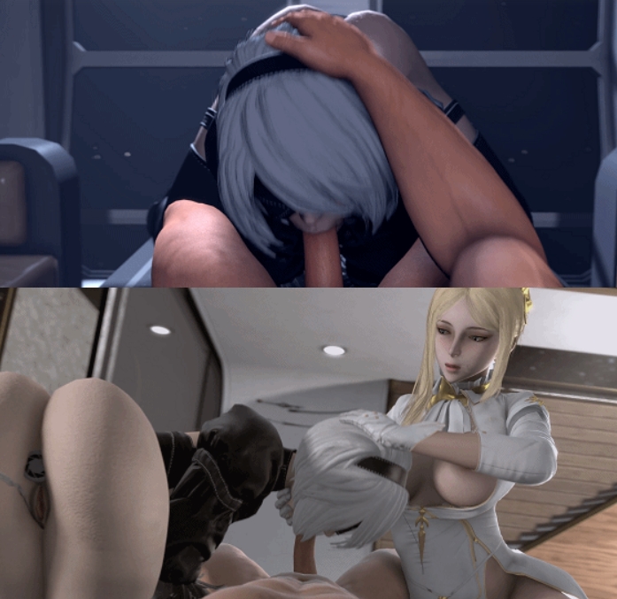 图片[2]-[3D/无修/CV] Kaminakirei 11月新作：2B+凯妮+伊芙 性感御姐异种巨根激情爆肏 [1.3G/BD][Kaminakirei 2510-11]-ACG宝库