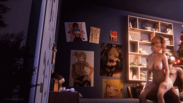 图片[2]-[3D/无修/CV] Visualoos 12月新作：Gwen’s Christmas Sex with Grounded Miles 性感少女高难度体位激情爆[680M/BD][Visualoos 2512]-ACG宝库