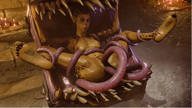 图片[4]-[3D/无修/CV] Pewposterous 1月新作：莱埃泽尔+卡菈克+明萨拉+影心+艾达王 性感御姐惨遭宝箱怪凌辱侵犯 [1.8G/BD][Pewposterous 2601]-ACG宝库