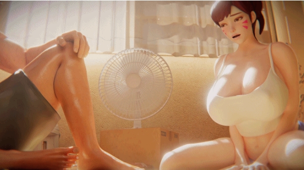 [3D/无修/CV] Reinamation 1月新作：Dva Sweaty Summer 性感御姐圆润翘臀爆肏中出 [566M/BD][Reinamation 2601]-ACG宝库